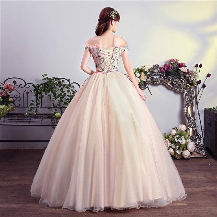 Charming Pink Off Shoulder Ball Gown Formal Dress, Lace Applique Party Dress prom dress evening dress    cg21032