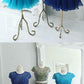 Beautiful Two Piece Stunning Two Piece Jewel Cap Sleeves Short Royal Blue Organza Homecoming Dress cg2135