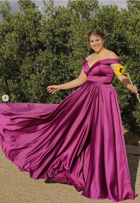 Off Shoulder A-line Long Prom Dresses Fashion Formal Dress   cg21498