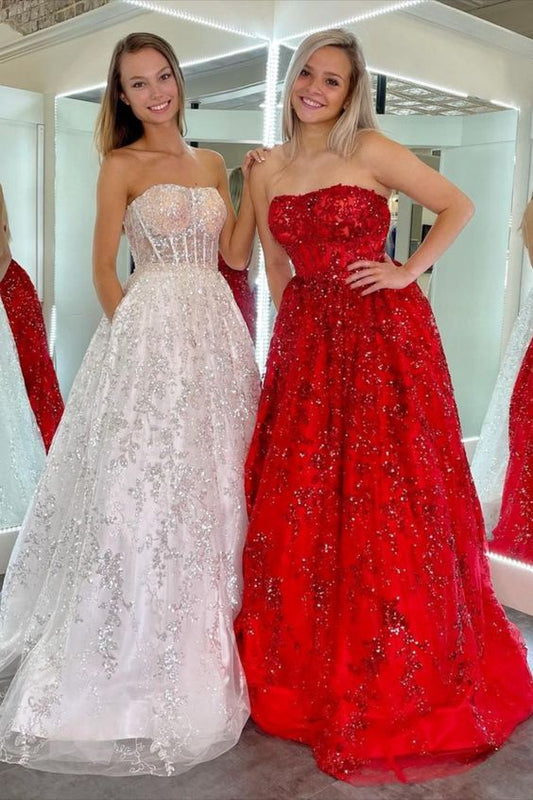 2022 red long prom dress    cg21693