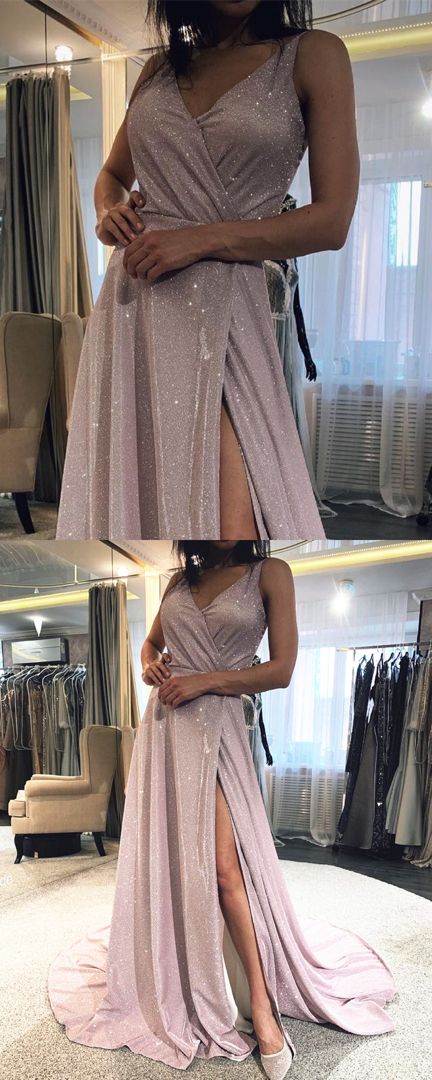 Glitter Formal Dresses Long Split Evening Gown For Bridesmaids prom dress     cg22069