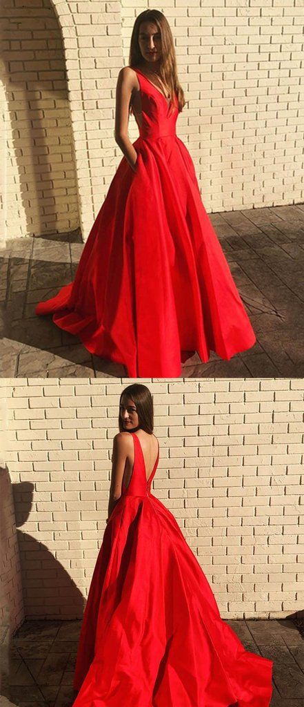 Elegant Red Long Prom Dresses    cg22107