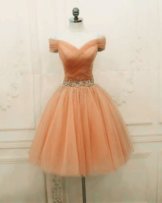 Peach homecoming dresses    cg22253