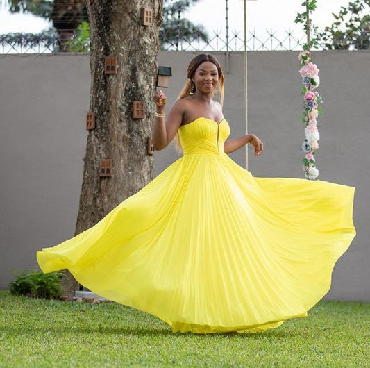 Prom Dresses Long Yellow Chic Prom Dress    cg22320