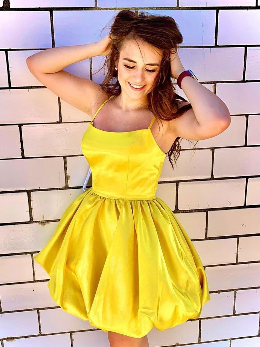 yellow homecoming dress    cg22713