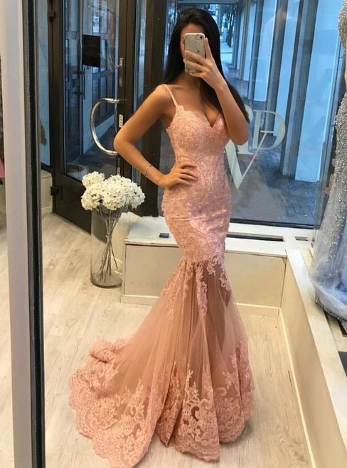 pink prom dress evening Dress, Long Prom Gown, Evening Dress         cg23321