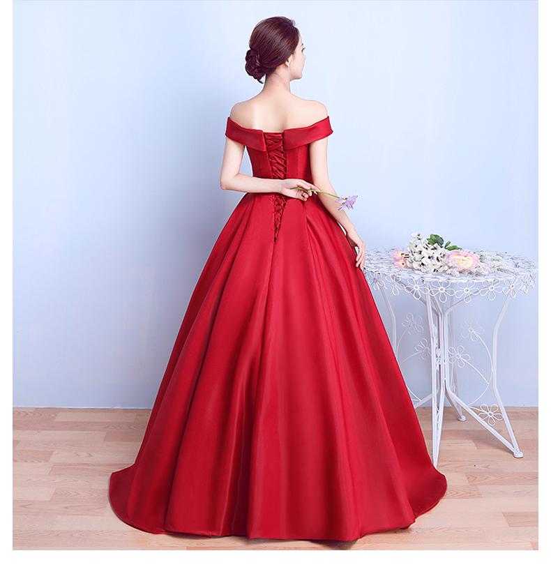 Red Satin Sweetheart Off Shoulder Long Formal Dress Evening Gown, Red Long Ball Gown Party Prom Dress      cg23553