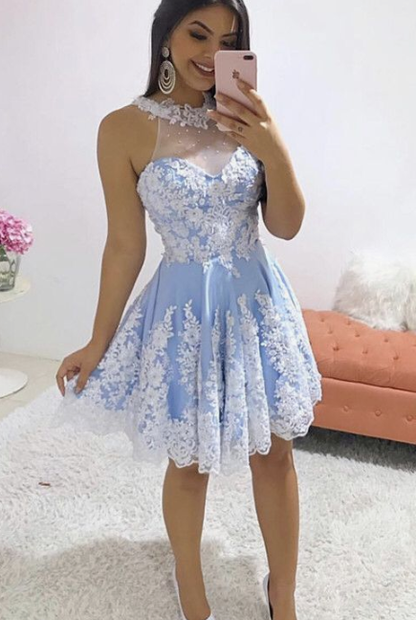 halter lace homecoming dress 2019  cg2729