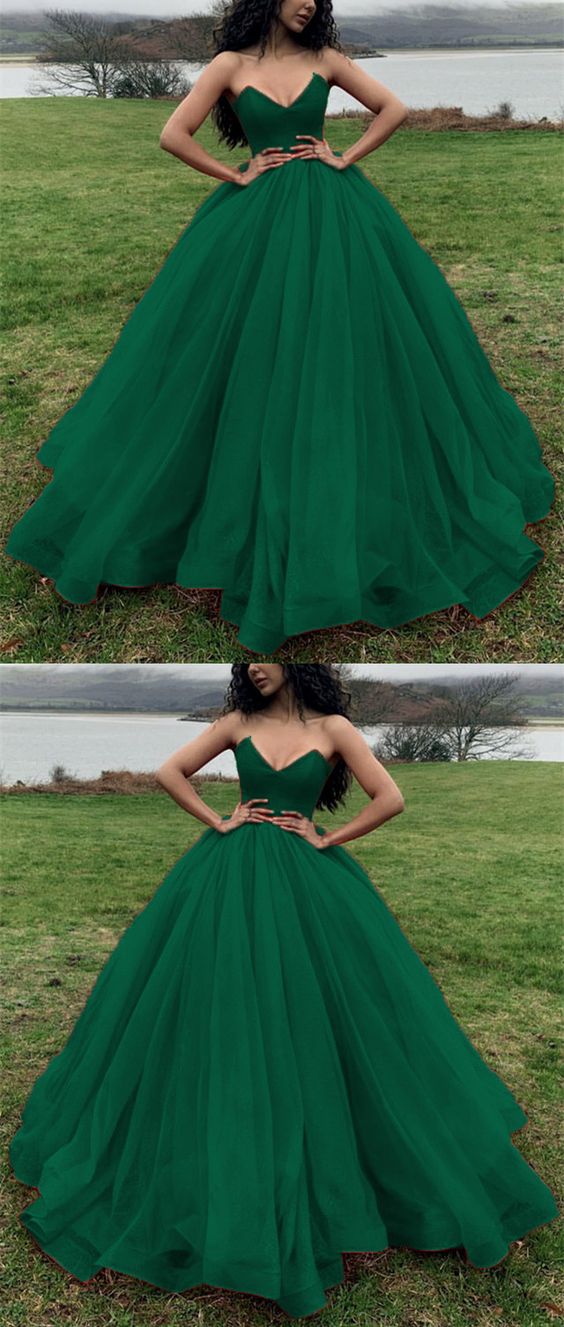 green ball gown,organza ball gown,green wedding dress,puffy wedding prom dress cg2829