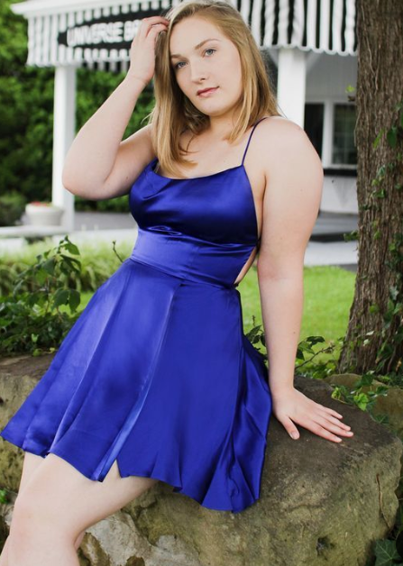 Royal Blue Homecoming Dresses, Plus Size Homecoming Dress for Teen, Cheap Hoco Dress cg2934