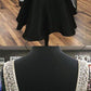Black Short Homecoming Dresses With Beading  cg3143