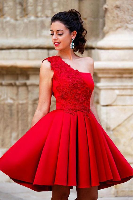 Red Lace Homecoming Dresses, Short Homecoming Dresses cg3216