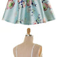 A-Line Dresses,Spaghetti Straps Dresses,Short Homecoming Dresses,Blue Floral Dresses,Lace Dresses cg3461