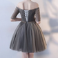 Cute tulle lace short dress, homecoming dress cg3514