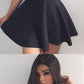 Black Homecoming Dress, Short Mini Dress with Beading, Fashion Graduation Dress cg366