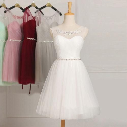 Tulle Homecoming Dress,Short Dress,Elegant Gown, Party Dress cg3730