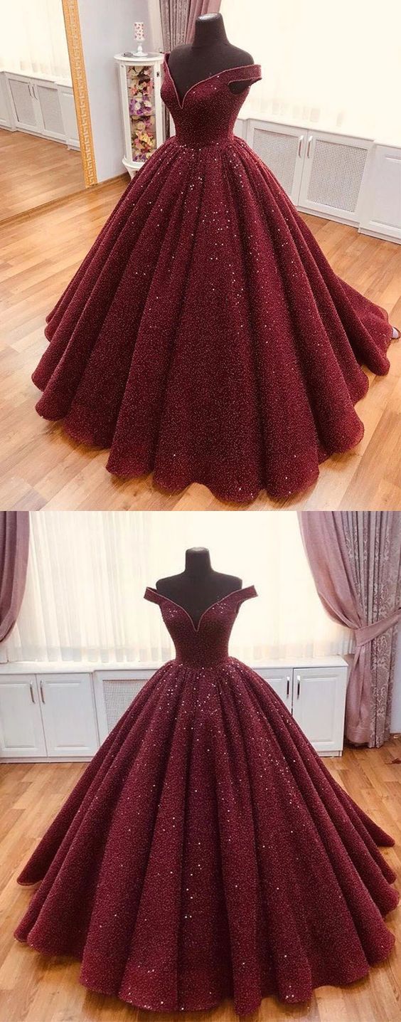 Burgundy tulle off shoulder long prom dress burgundy evening dress cg3918