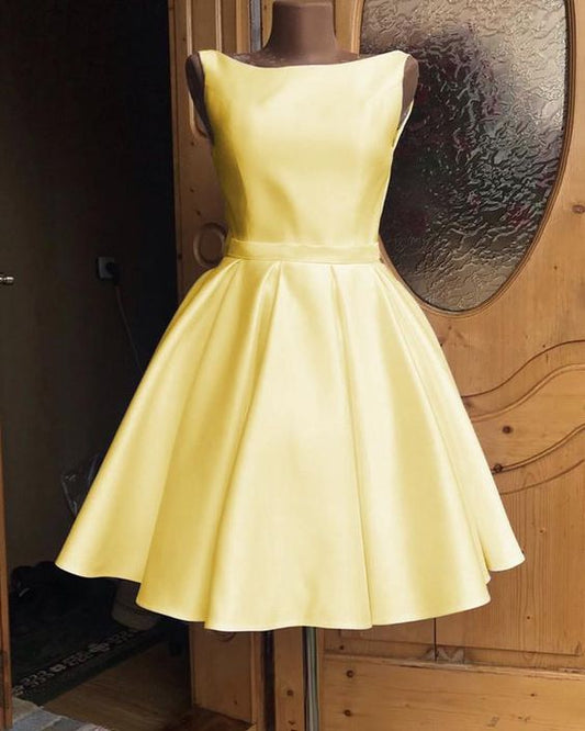 Cute Bow Homecoming Dresses A Line Sleeveless  cg4065