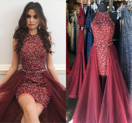 2020 Homecoming Dresses burgundy homecoming dress cg4234