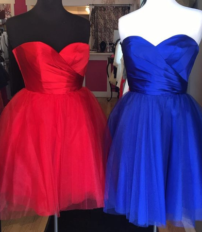 short red homecoming dress, royal blue short homecoming dress party dress cg4304