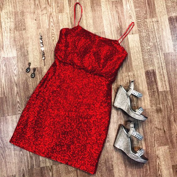 burgundy homecoming dress,sequins dress cg4366