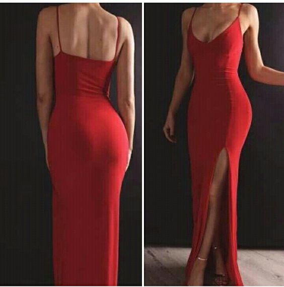 red prom dress cg4586