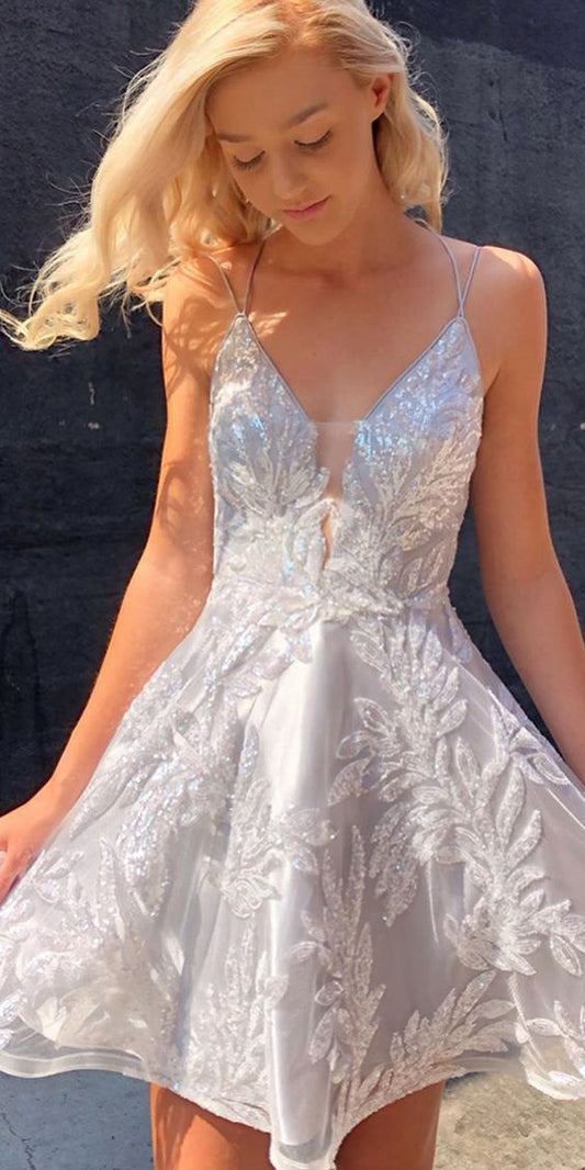 Custom Made Beaded Cute Homecoming Dress,Pageant Dress,Party Dress cg5197