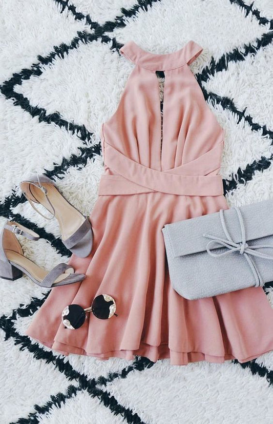 blush pink homecoming dress  cg5644