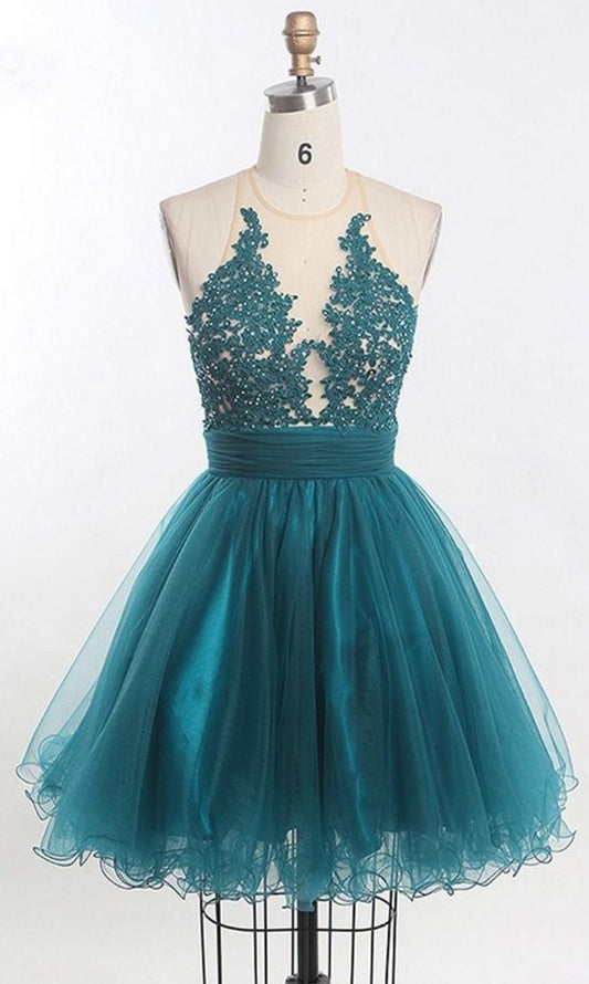 Short Homecoming Dress, Tulle Homecoming Dresses, Sleeveless Homecoming Dress  cg5773