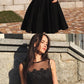 A-Line Round Neck Sleeveless Short Homecoming Dresses With Appliques cg580