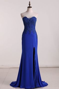 Sweetheart Prom Dresses Sheath With Applique  cg5835