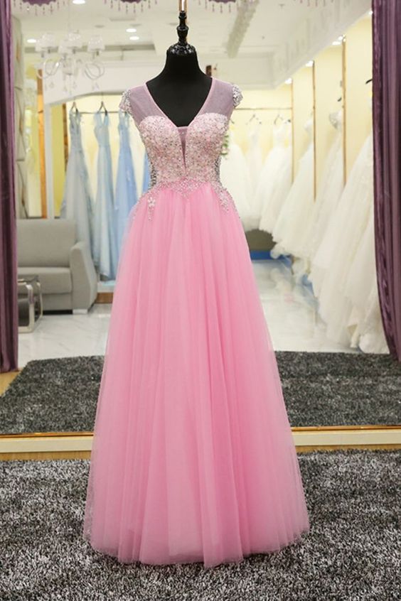 Charming Prom Dress, Floor Length Prom Dress,Long Evening Dress,Tulle Formal Evening Dress  cg6142