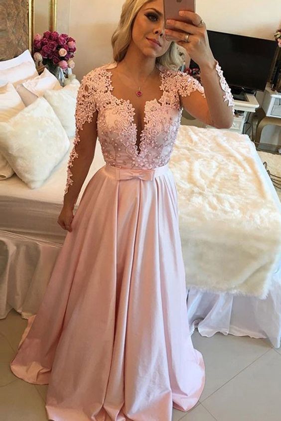 Charming Prom Dress,Elegant Prom Dress,Long Sleeve Eveing Dress with Pearls,Long Party Dress  cg6246
