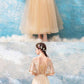 Prom Dresses Simple, Unique champagne tulle lace tea length prom dress, champagne tulle evening dress  cg6370