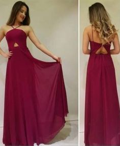 Floor Length Prom Gown, Simple Charming Sexy Evening Gown With Spaghetti Straps  cg6448