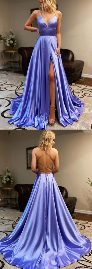 Simple sweetheart backless long satin prom dress evening dress  cg7813