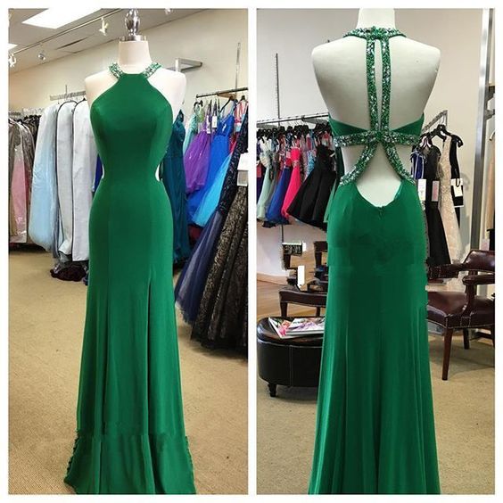 Halter Prom Dress,Backless Prom Dress,Beaded Prom Dress,Fashion Prom Dress,Sexy Party Dress, New Style Evening Dress  cg8591