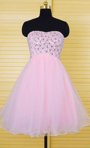 pink cute homecoming dresses   cg8798