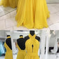 Yellow Prom Dress, Long Evening Dress,prom Dresses cg972