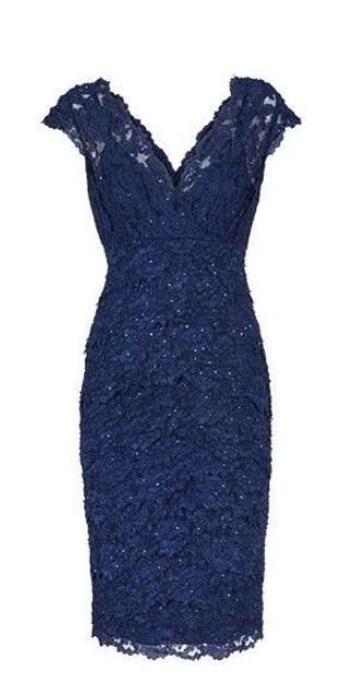 navy blue lace short mother of the brides dresses Homecoming Dress   cg9764