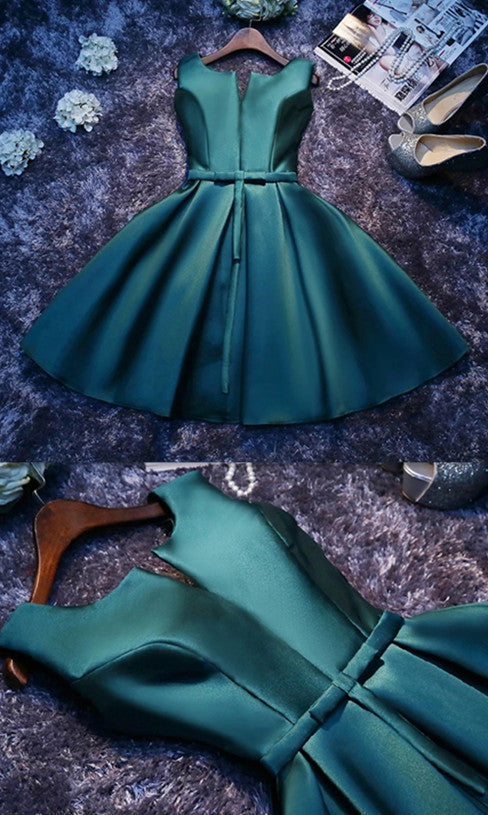 Green Short dress for graduation,Short Dresses,Cocktail Dress,Homecoming Dress   cg9845